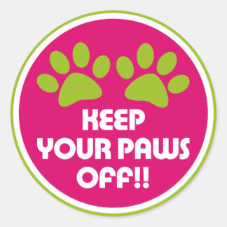 Woof Sticker Runt Klistermärke