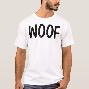Woof Sticker T Shirt