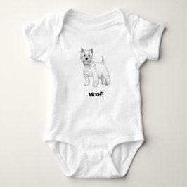 Woof! VovvebabyBodysuit - västra höglands- Terrier Tee