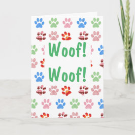 Woof! Woof! Födelsedag Kort