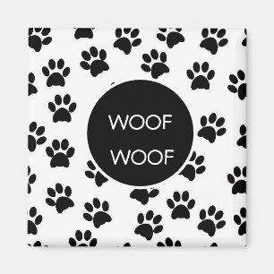 Woof Woof Tass avtryck Magnet