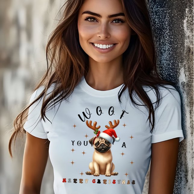 Woof You a God jul T Shirt (Skapare uppladdad)