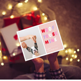 Woof You Be Mine | Alla hjärtans dag Hund Kort