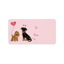 Woof you be Mine Valentine Hundar