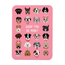 Woof you be my Hund Mönster