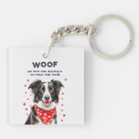 Woof you more than Gräns Collie Heart Bandana