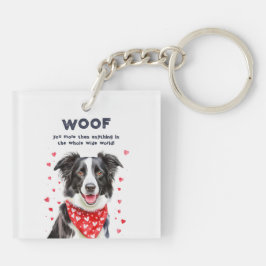 Woof you more than Gräns Collie Heart Bandana