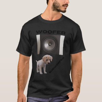 Woofer och subwoofer sött valpdesign present vän t shirt