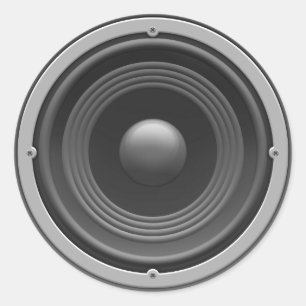 Woofer Runt Klistermärke