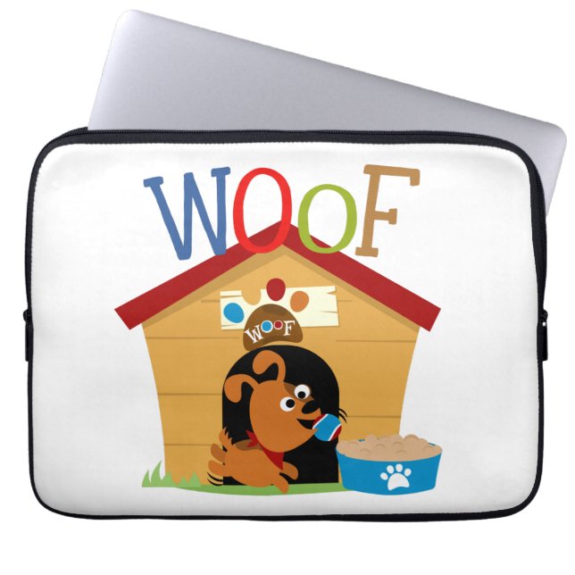 Woofhund Laptop Fodral (Framsidan)