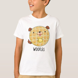 Woofles Funny Doggy Waffle Pun T Shirt