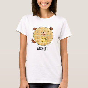 Woofles Funny Doggy Waffle Pun T Shirt