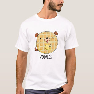 Woofles Funny Doggy Waffle Pun T Shirt