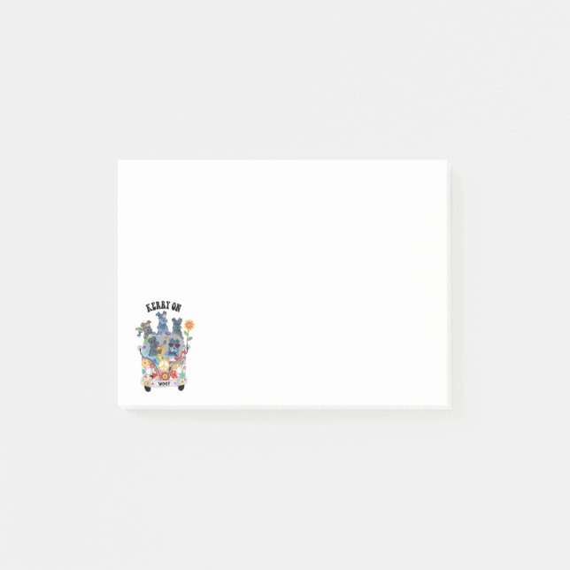 Woofstock Kerry Blue Terrier Post-it Notes Block (Framsida)