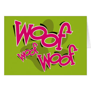 WoofWoofkort Hälsningskort