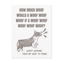 Woofy Woofmas: Julkort med barkning