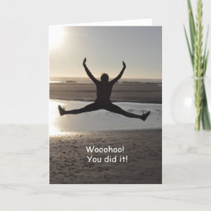 Woohoo! Du gjorde det! Grattis Card Kort