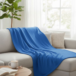 Wool blanket in blue, warm blue wool blanket fleecefilt