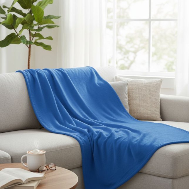 Wool blanket in blue, warm blue wool blanket fleecefilt (Skapare uppladdad)