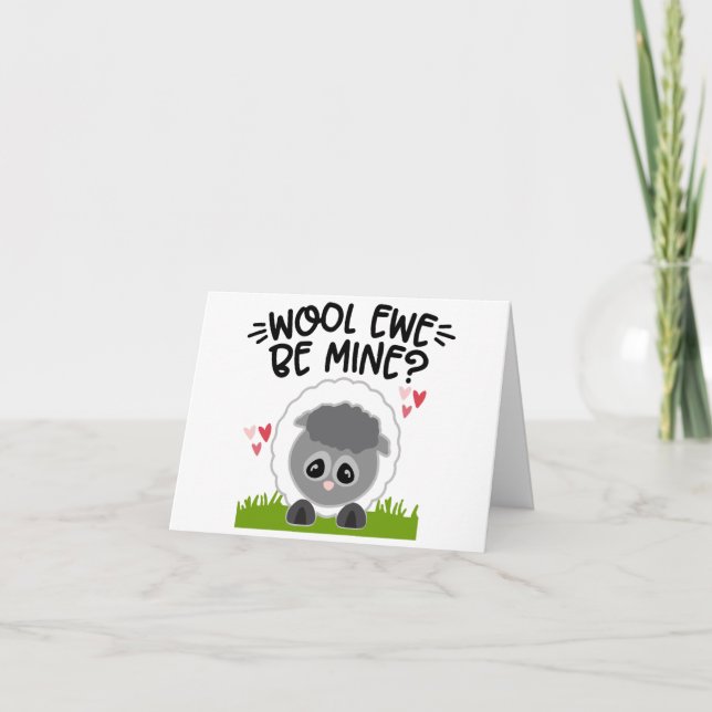 WOOL EWE ÄR MIN HELGKORT (Framsida)