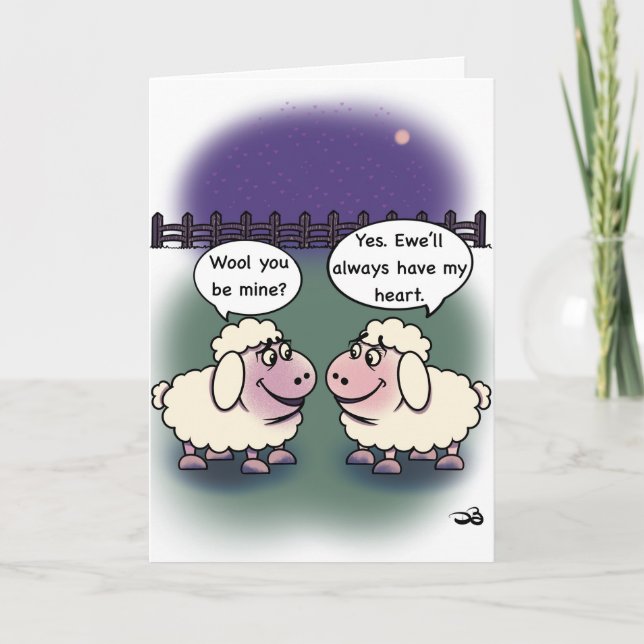 Wool Folded Greeting Card Kort (Framsida)