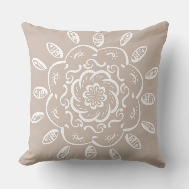 Wool Mandala Utomhuskudde (Framsida)