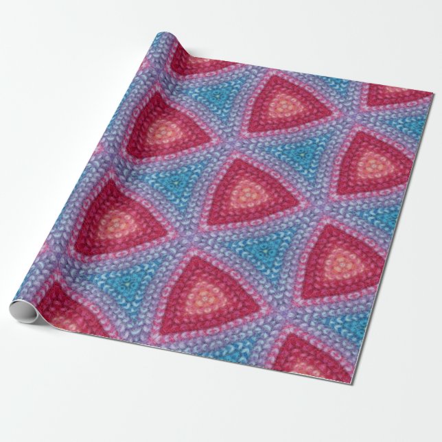 Wool Mönster Presentpapper (Utrullad)
