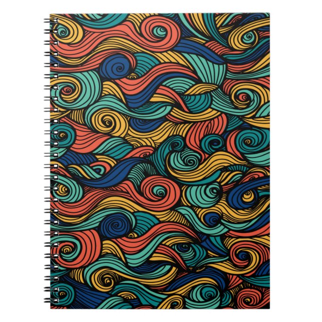 Wool Topped paisley Anteckningsbok (Framsidan)