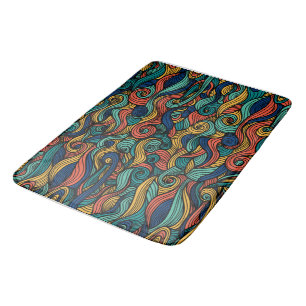 Wool Topped paisley Badrumsmatta