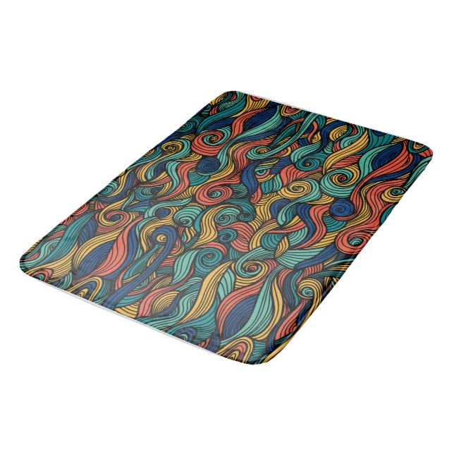 Wool Topped paisley Badrumsmatta (Vinklad)
