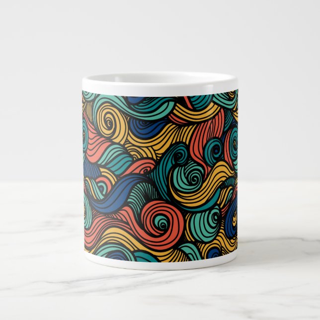 Wool Topped paisley Jumbo Mugg (Framsidan)