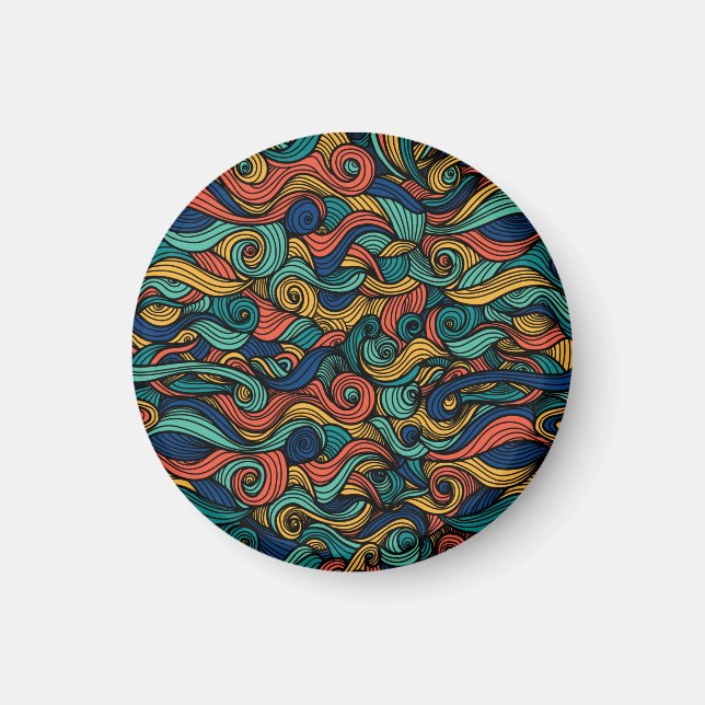 Wool Topped paisley Magnet (Framsidan)