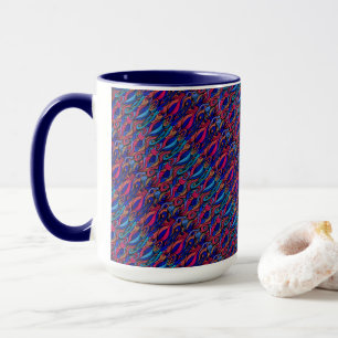 Wool Topped paisley Mugg