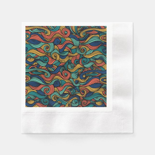 Wool Topped paisley Pappersservett (Framsidan)