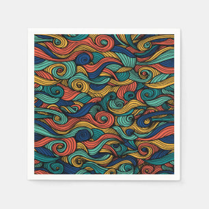 Wool Topped paisley Pappersservett