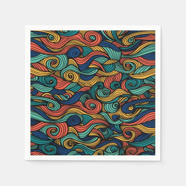 Wool Topped paisley Pappersservett (Framsidan)