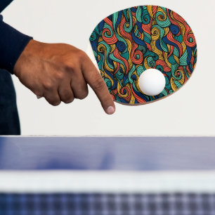 Wool Topped paisley Pingisracket