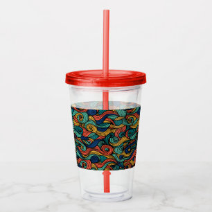 Wool Topped paisley Take Away Mugg