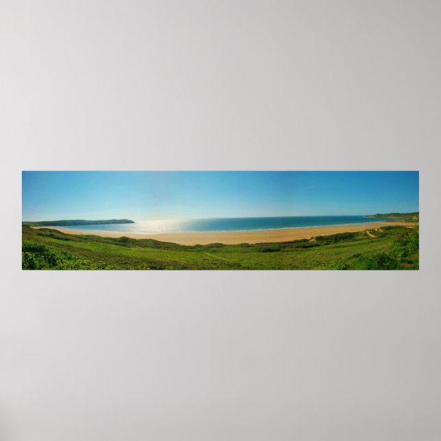 Woolacombe Panaroma Poster (Framsidan)