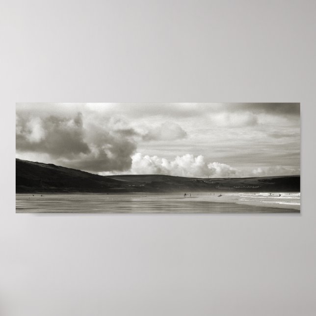 Woolacombe-stranden, Devon, Förenade kungariket Poster (Framsidan)