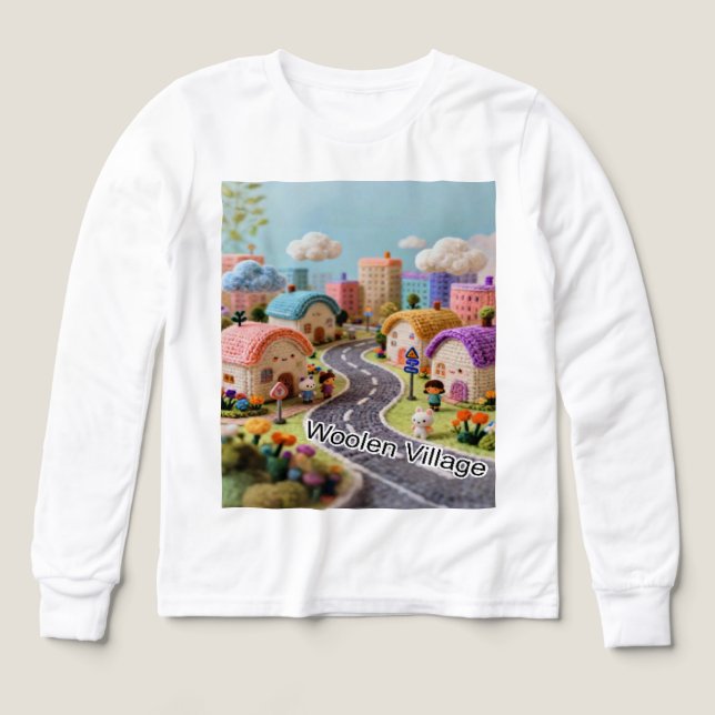 Woolen Village  T Shirt (Design framsida)