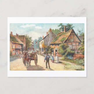 Woolhampton Vintage Postcard Vykort