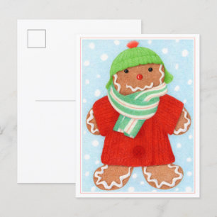 WOOLIE GINGERBREAD-vykort Helg Vykort