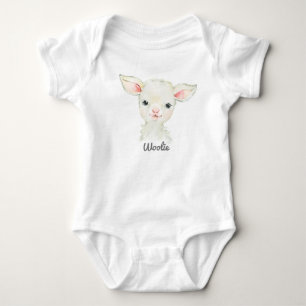 Woolie Lambert Cute Lamb Newborn Bodykostym T Shirt