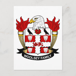 Woolsey Family Crest Vykort