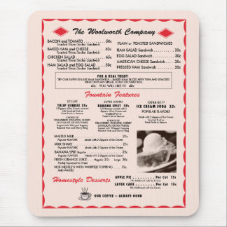 Woolworth meny Mousepad Musmatta