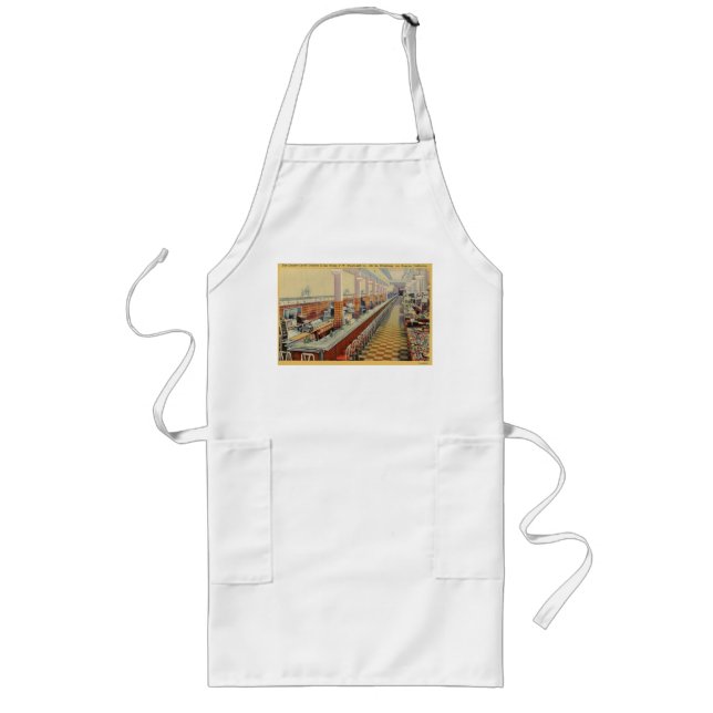 Woolworth's Longest Lunch Counter Apron Långt Förkläde (Framsidan)