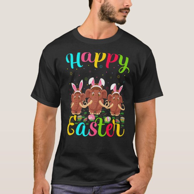 Wooly Funny Påskägg Bunny Wooly Glad påsk T Shirt (Framsida)