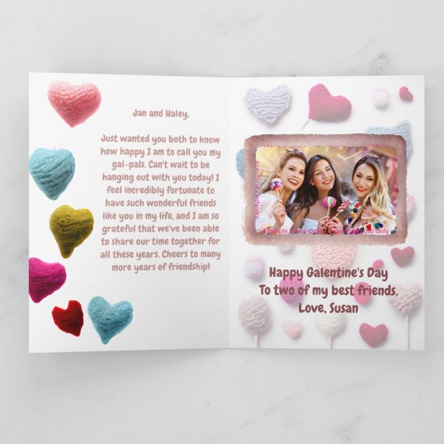 Wooly Galentine's Day Card Kort (Skapare uppladdad)