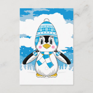 Wooly Hat Penguin OSA kort